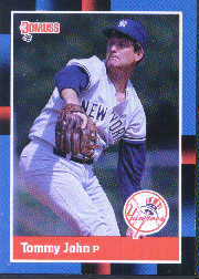 1988 Donruss Baseball Cards    401     Tommy John